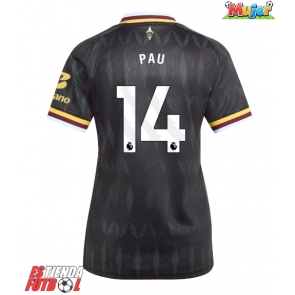 Aston Villa Pau Torres #14 Segunda Equipación Mujer 2026-27 Manga Corta